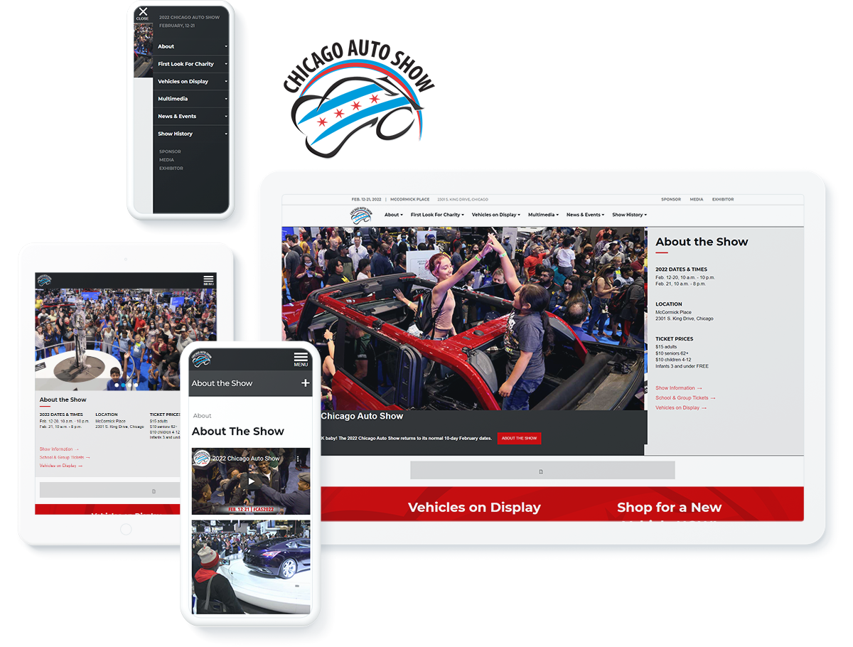 Chicago Auto Show website design and development