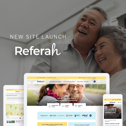 Senior Living Website Design on ROC Commerce