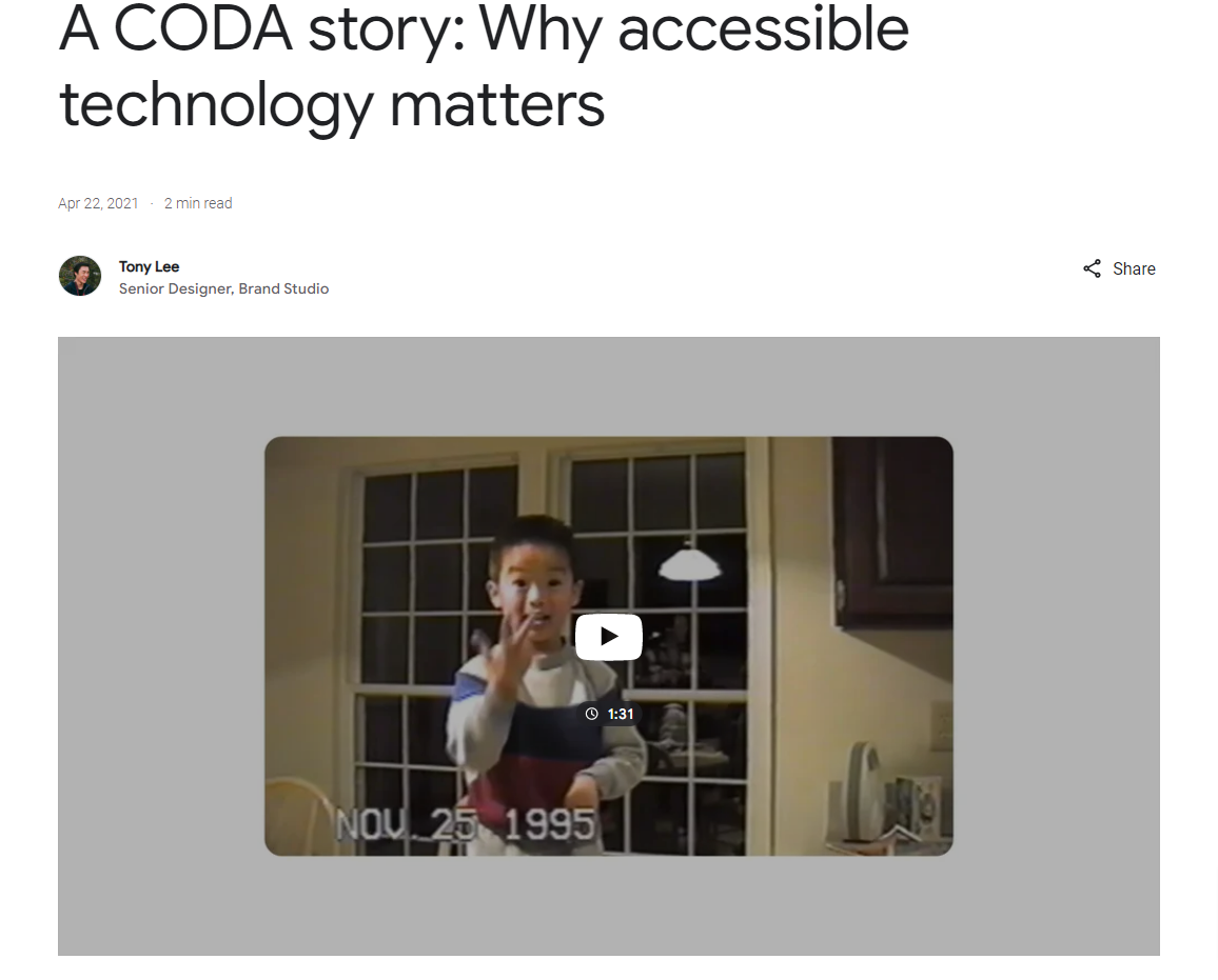 Accessibility Google Ad