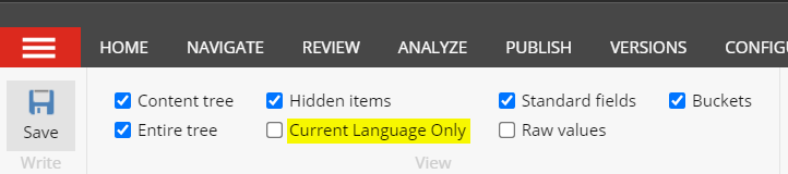 filter current language only