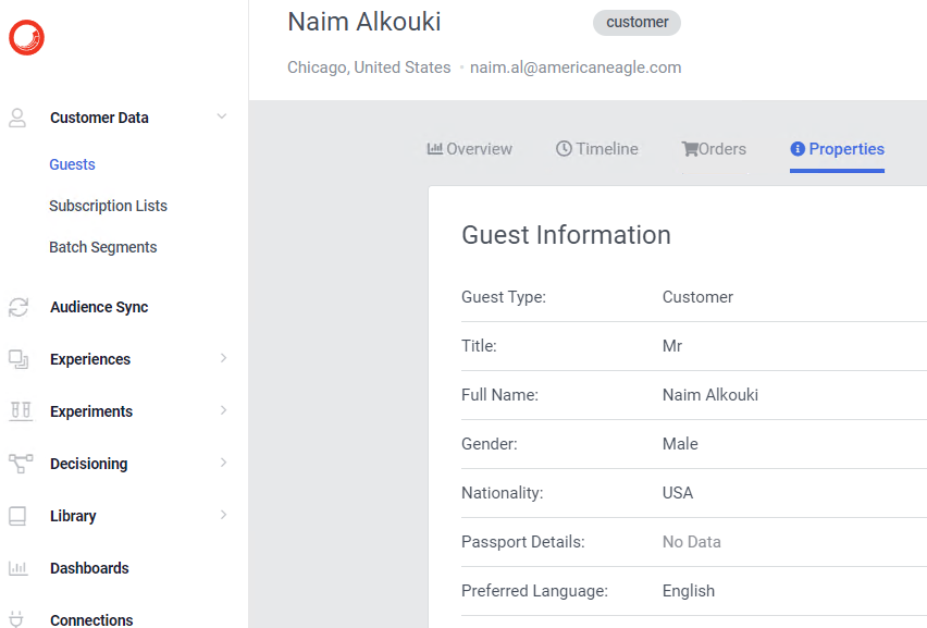 guest information