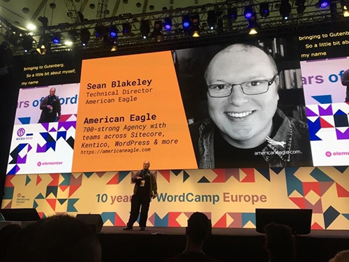 Sean Blakeley with Americaneagle.com at WordCamp 2022