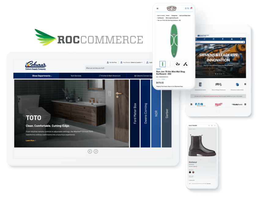 ROC Commerce B2C and B2B Ecommerce Platform