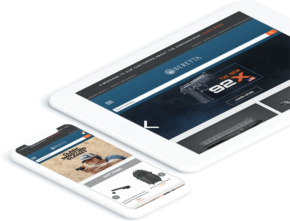 Beretta Ecommerce Experience Design Case Study Devices