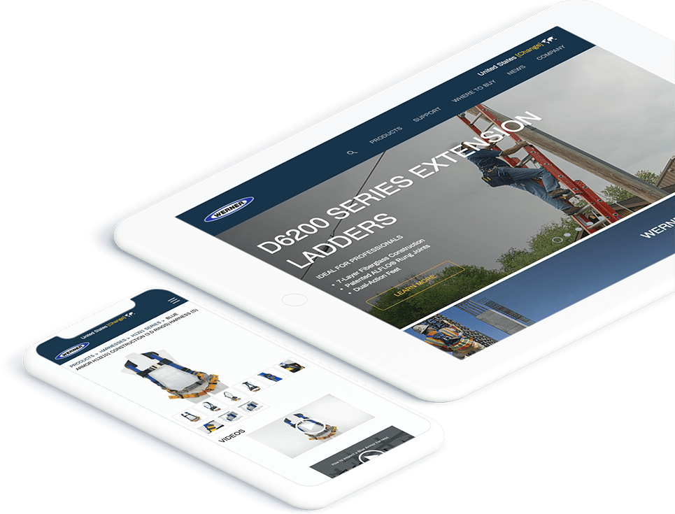 Werner Ladder Sitefinity web and application design