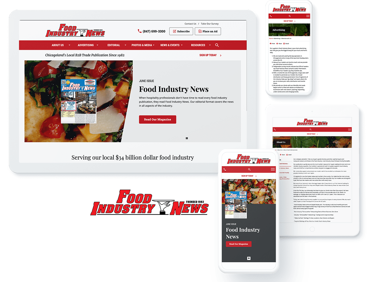 Food Industry site Development Food Industry News