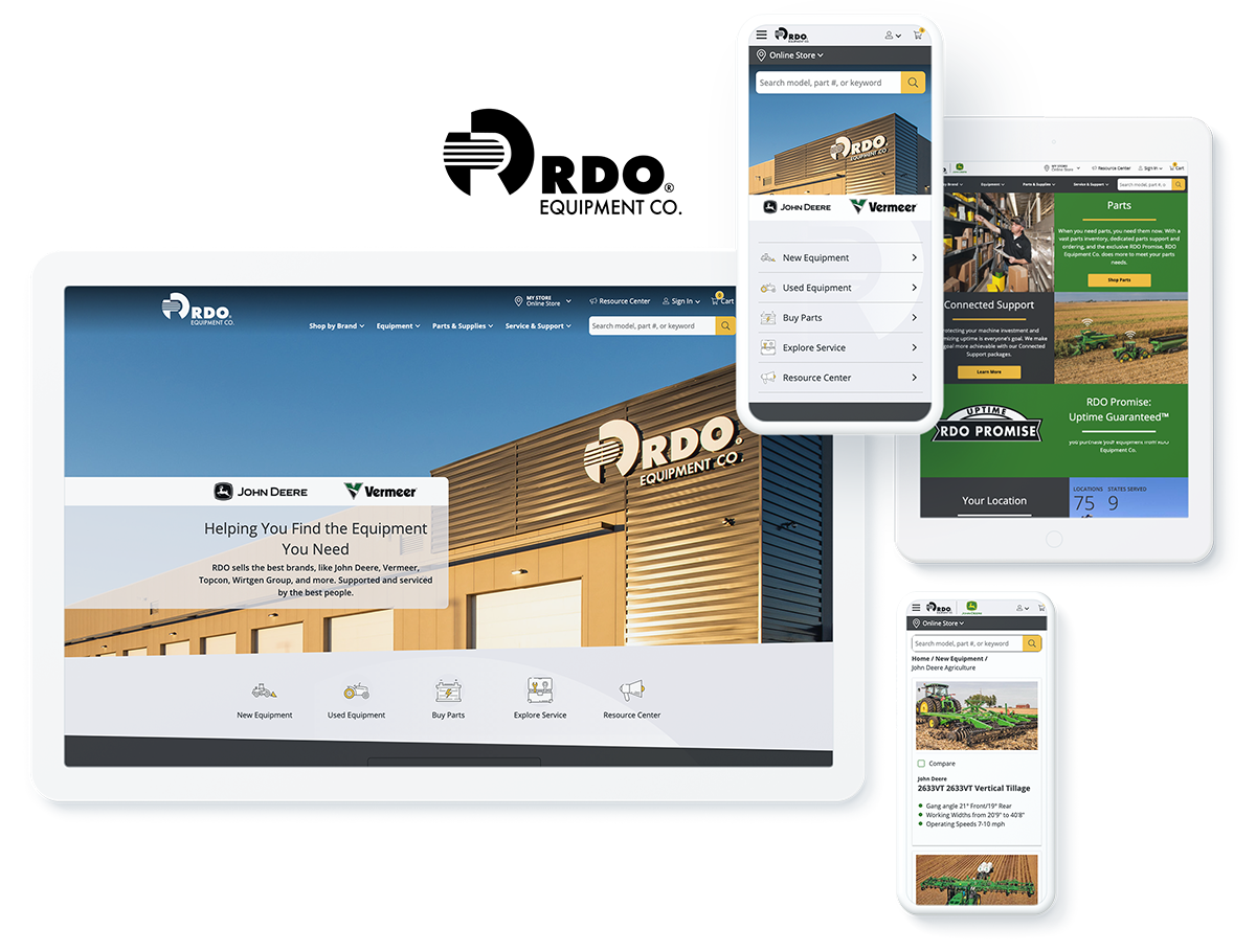 RDO equipment web design