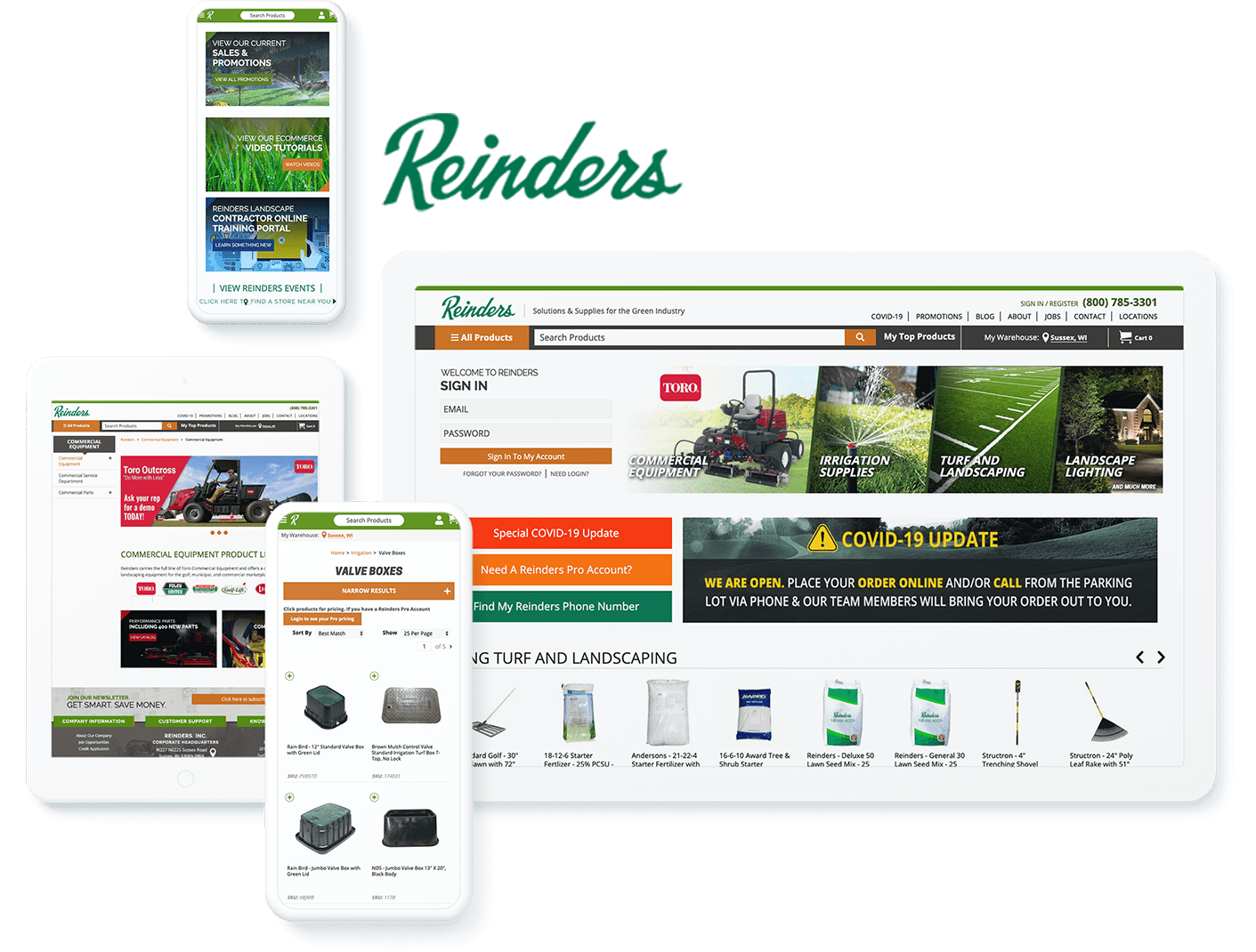 Reinders website development