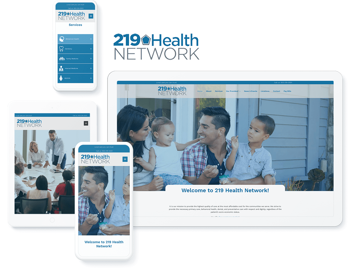 219 Health Network website design and development