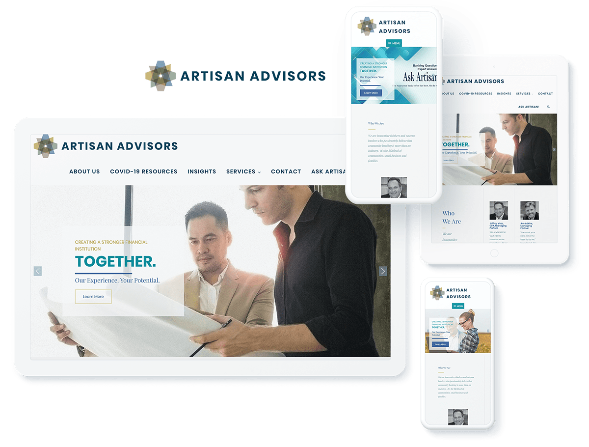 Artisan Advisors web design and development