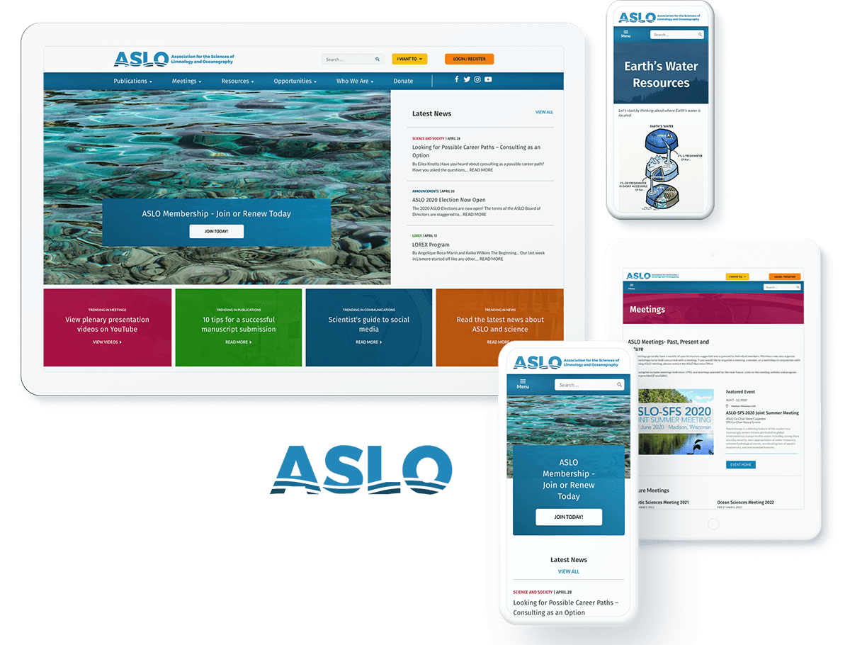 ASLO web design