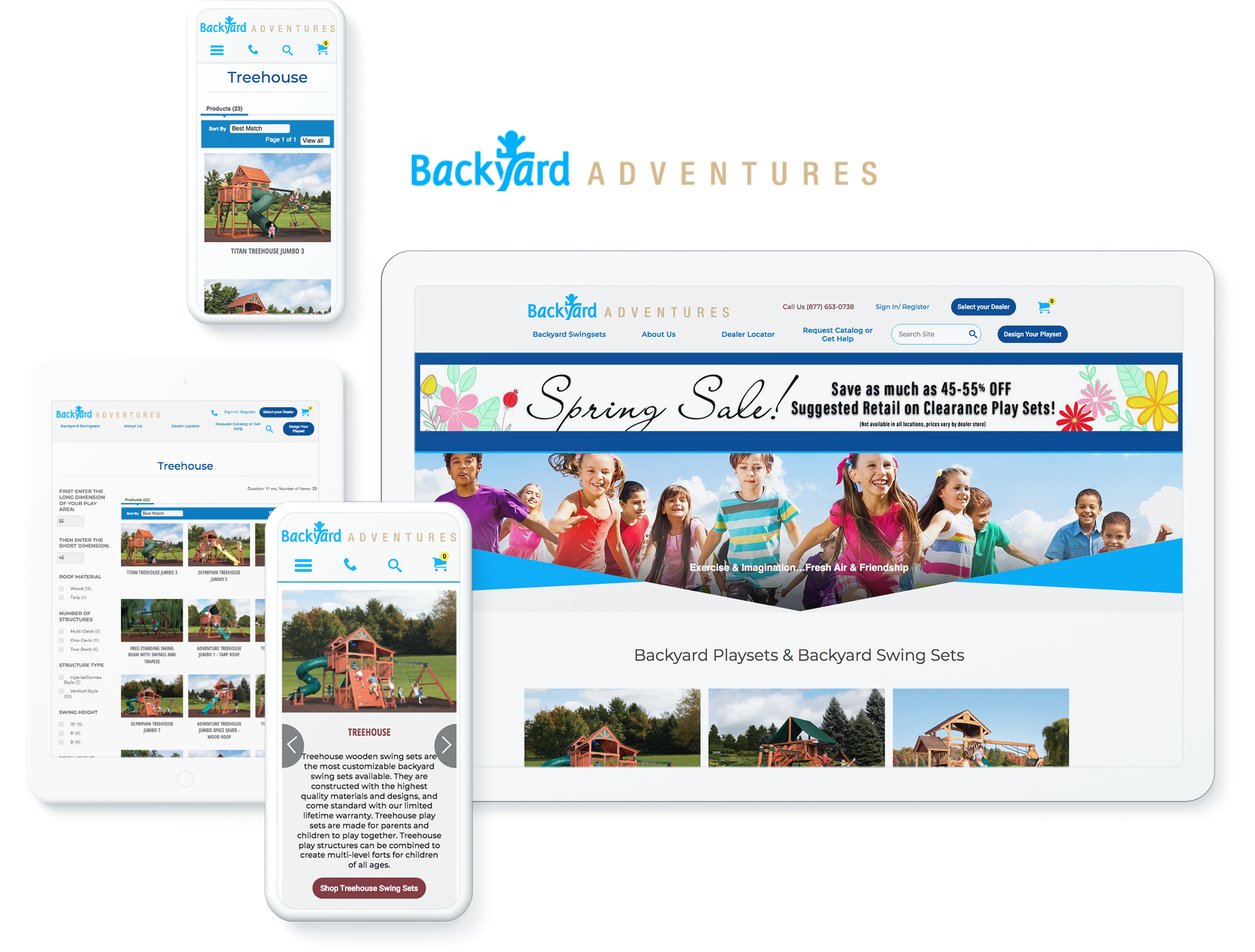 Website Design And Development For Backyard Adventures Americaneagle Com