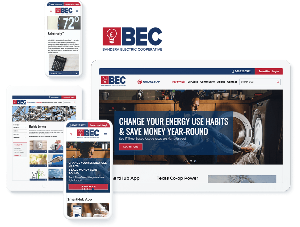 Bandera Electric website design and development