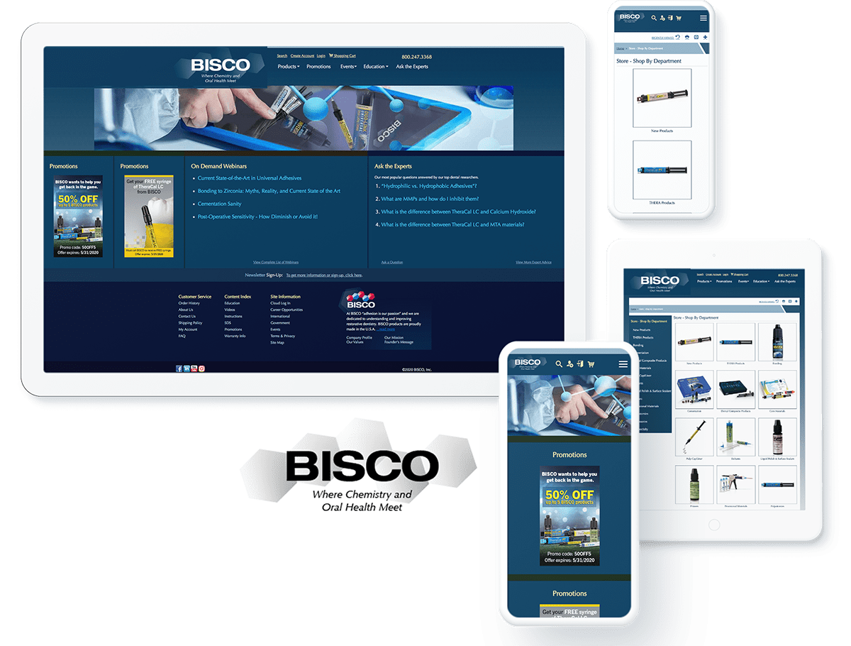 BISCO web design and development