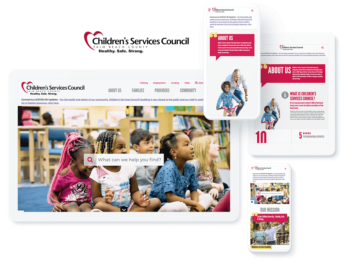 Children's Services Council web design and development