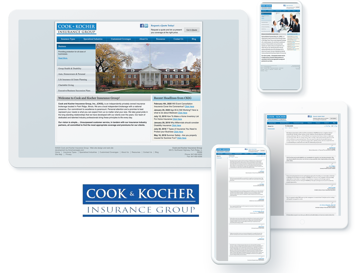 Cook and Kocher web design