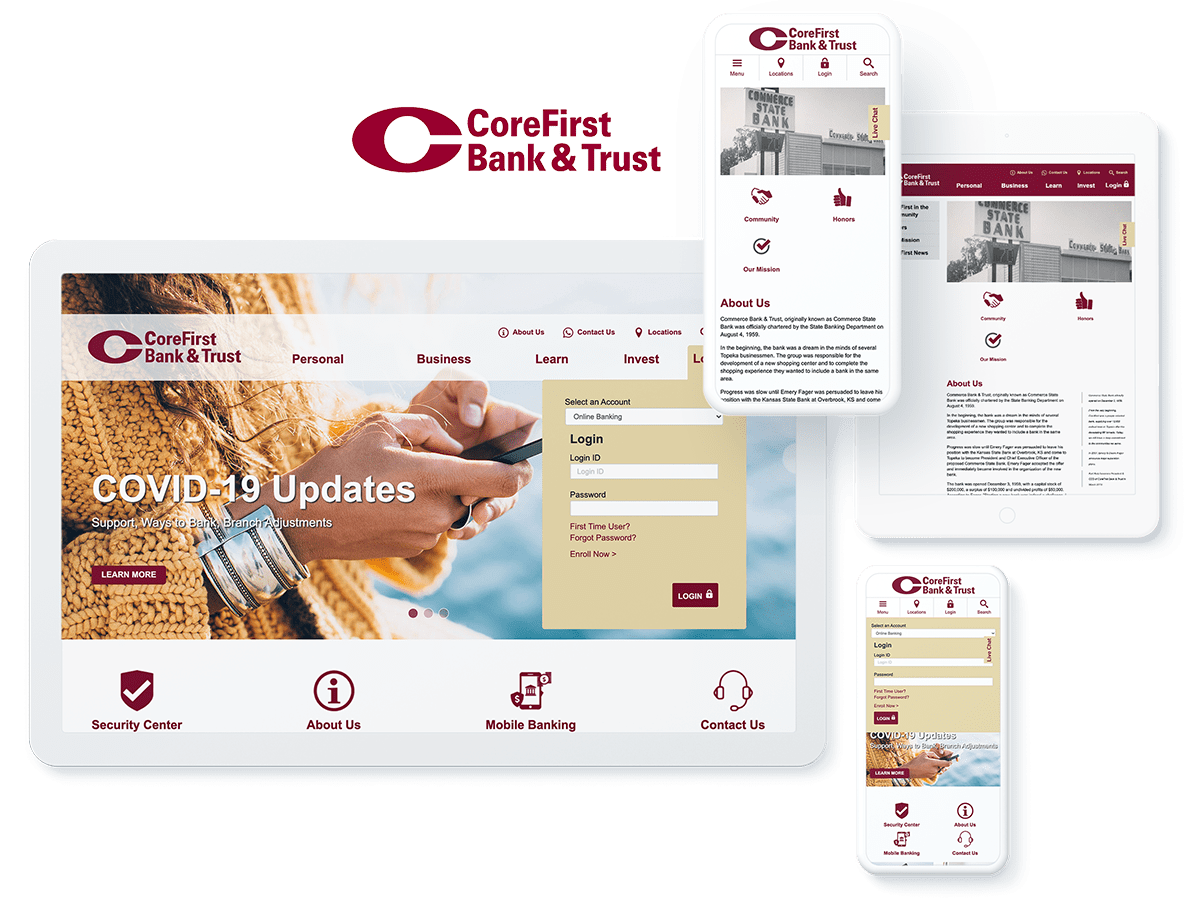 CoreFirst web design and development
