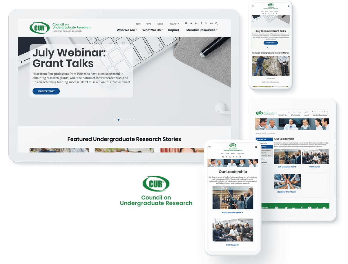 Council on Undergraduate Research website design