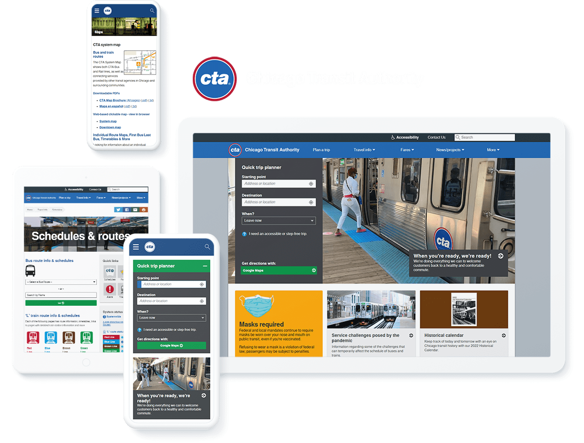Chicago Transit Authority web design