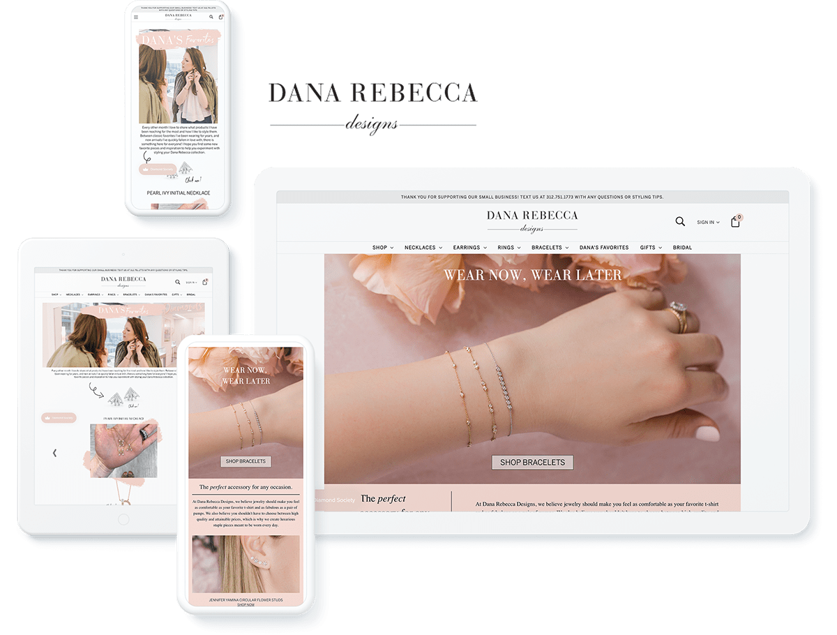 Dana Rebecca Designs web design and development