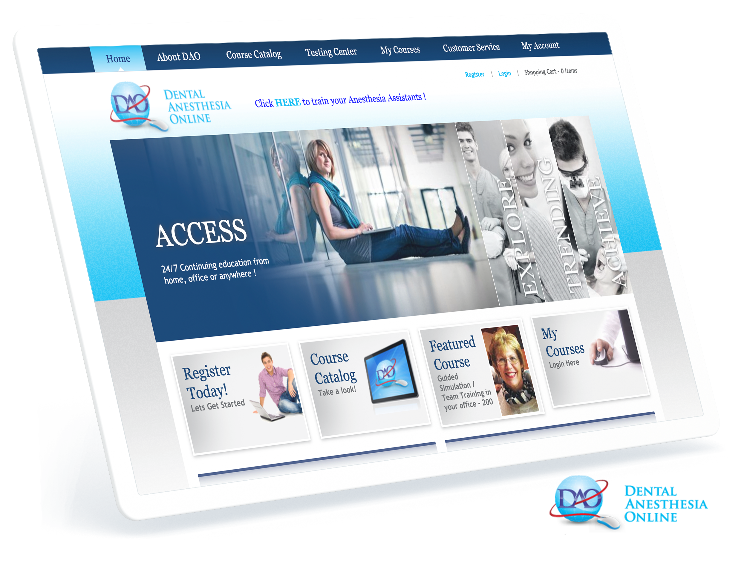 Dental Anesthesia Online Screens