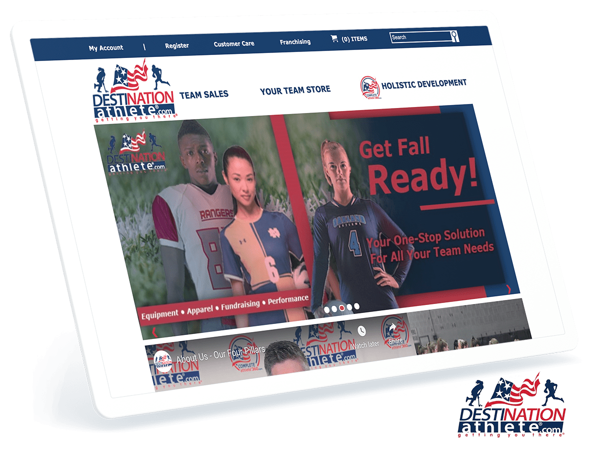 Destination Athlete Website Design and Development on idev