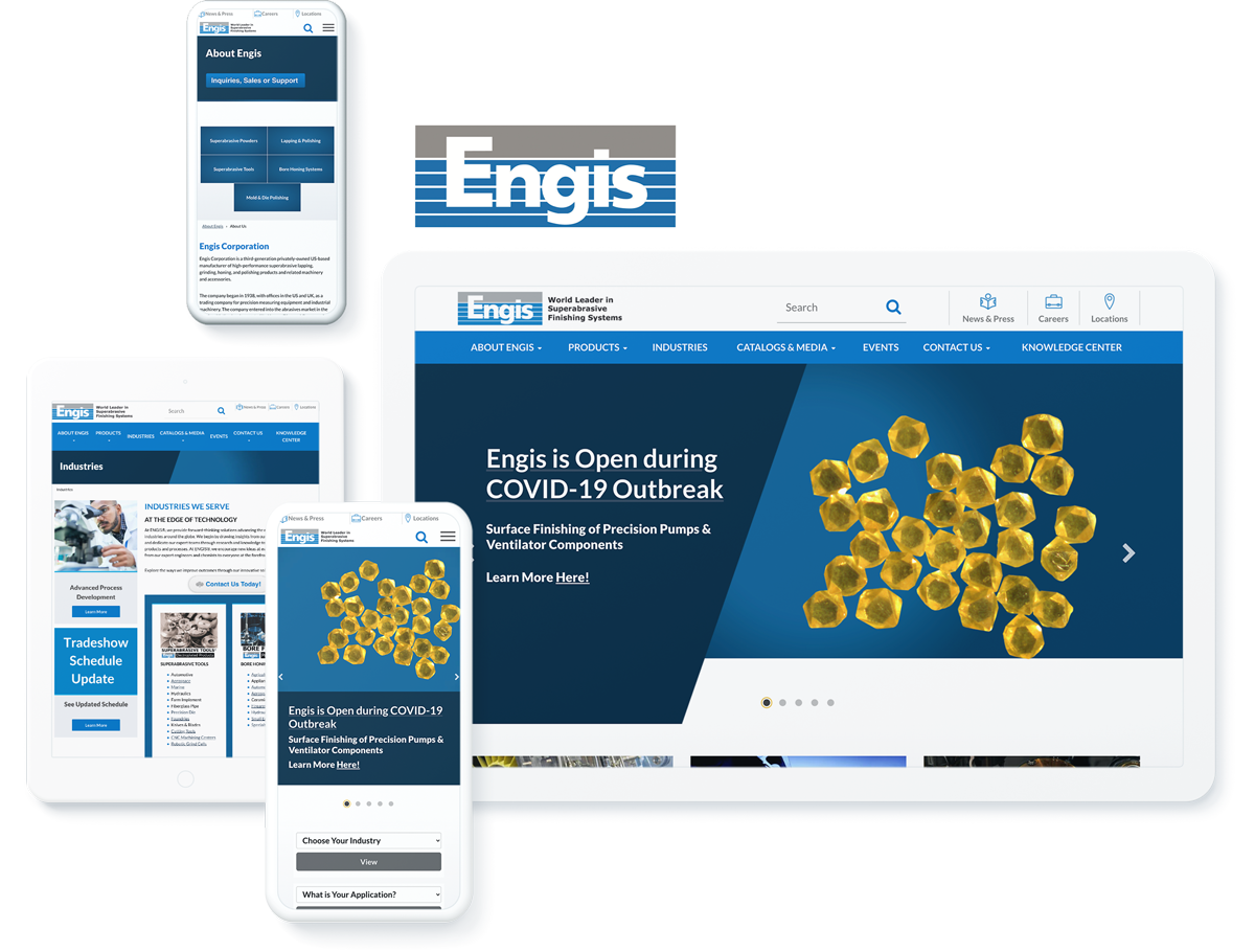Engis website design and development