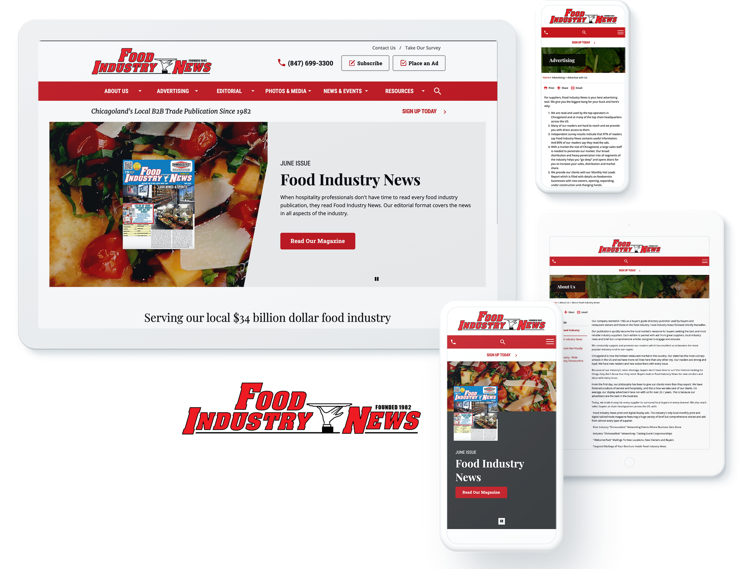 Food Industry News Screens