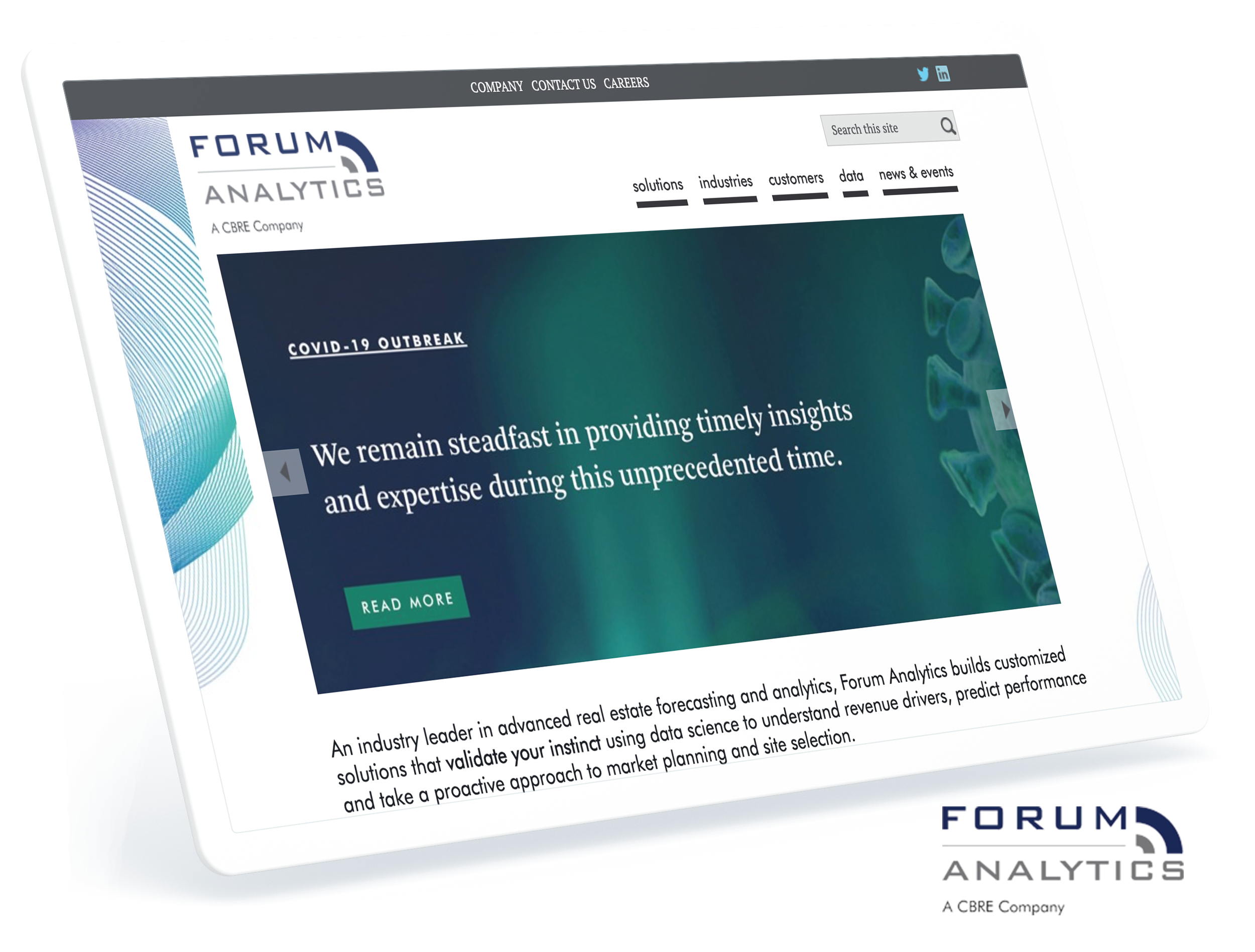Forum Analytics, LLC Screens