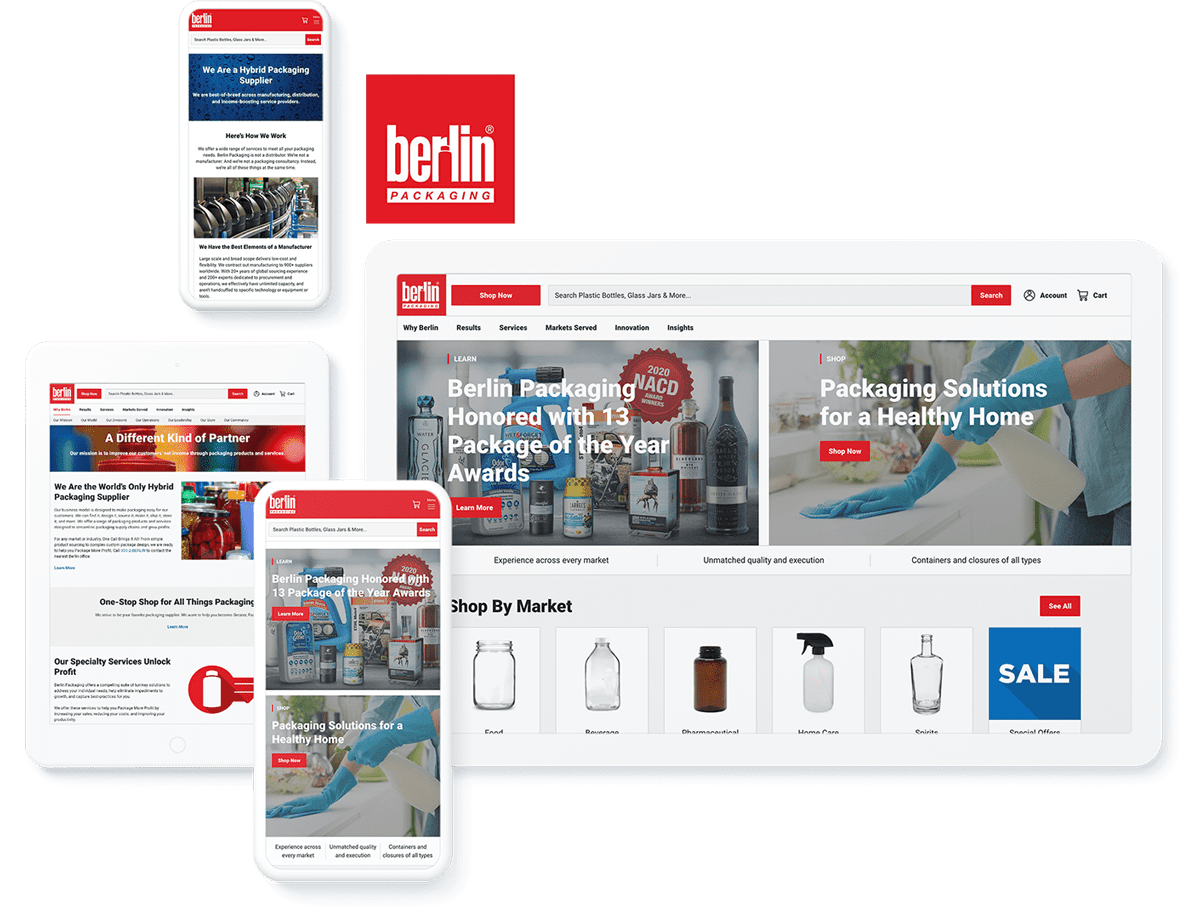 Berlin Packaging Website Design and Development