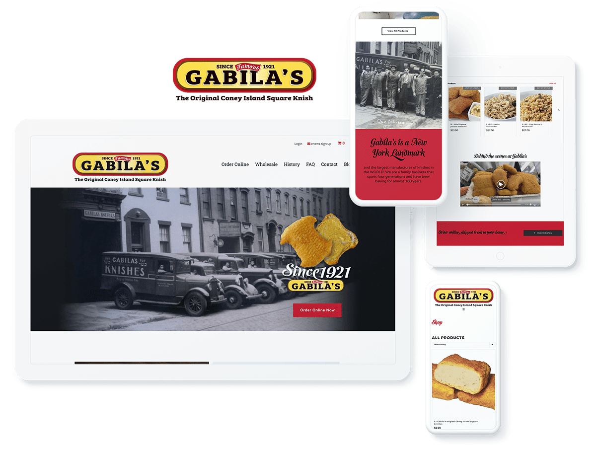 Gabila's web design and development