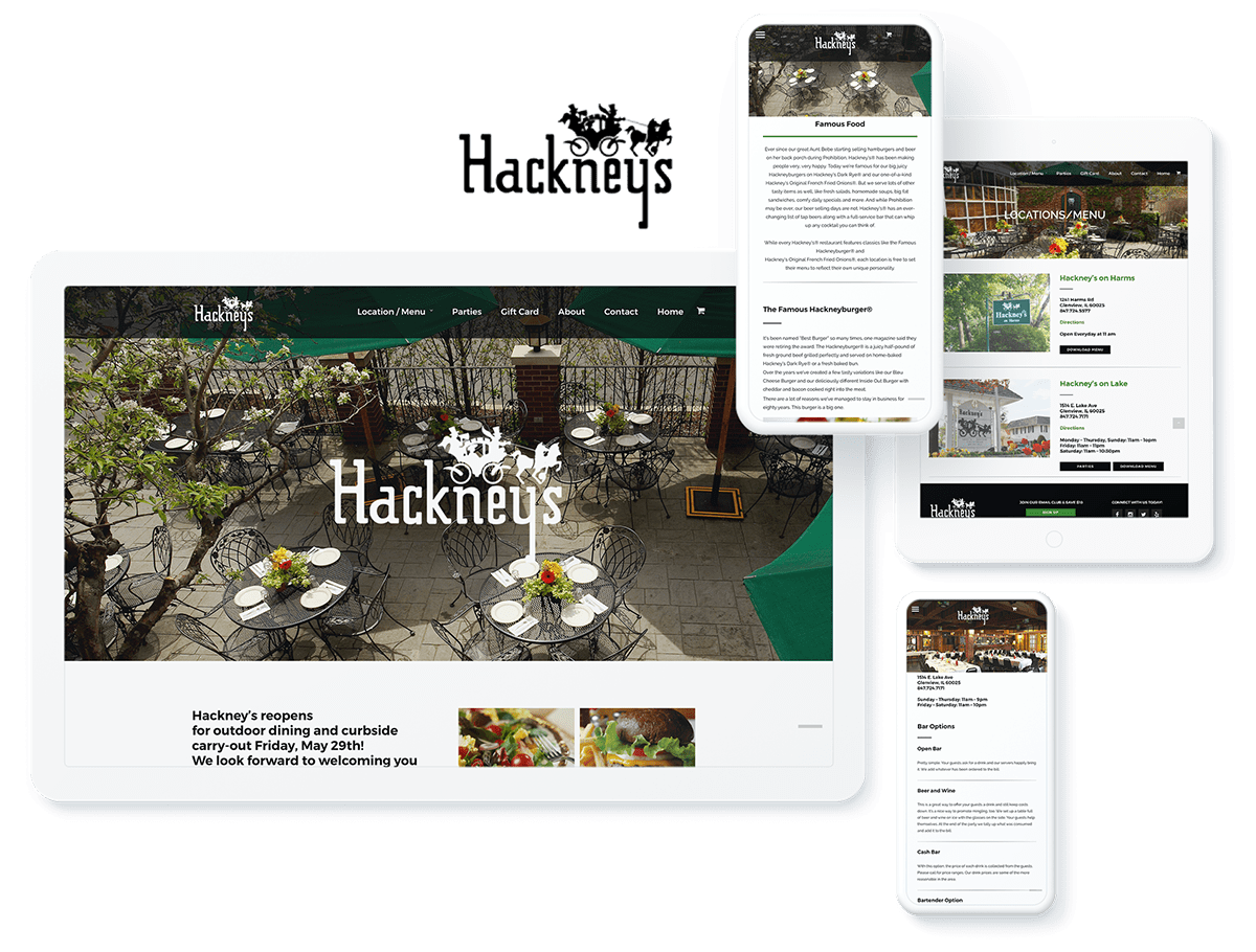 Hackney's website design and development