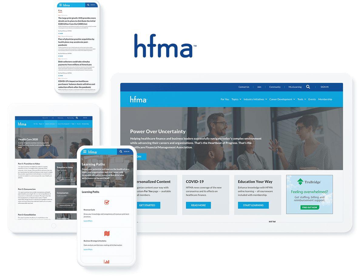 HFMA web design and development