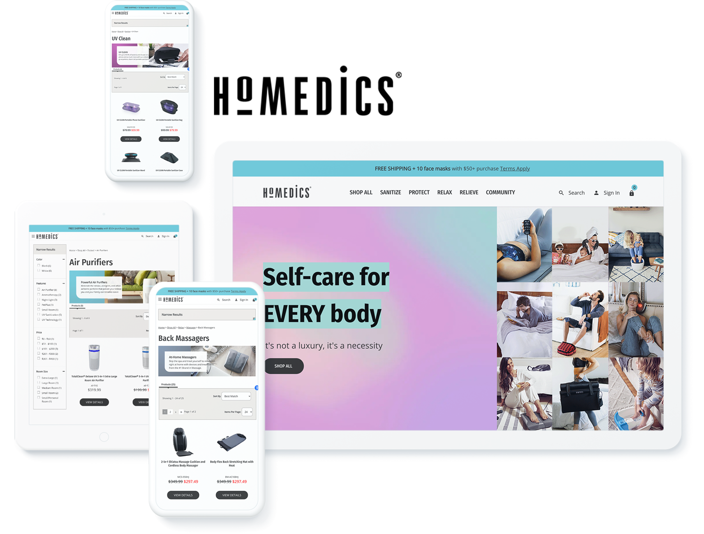 Homedics device imagery