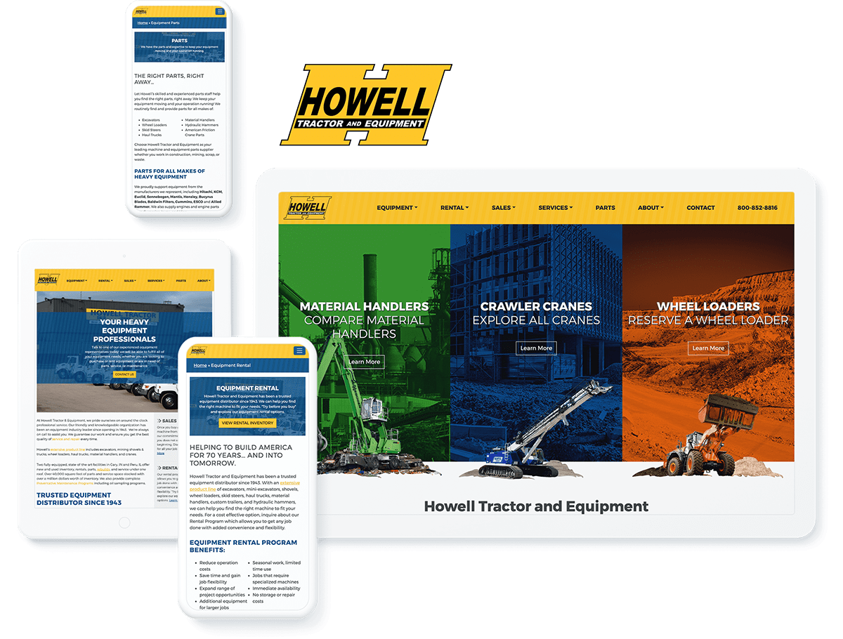 Howell Tractor web design