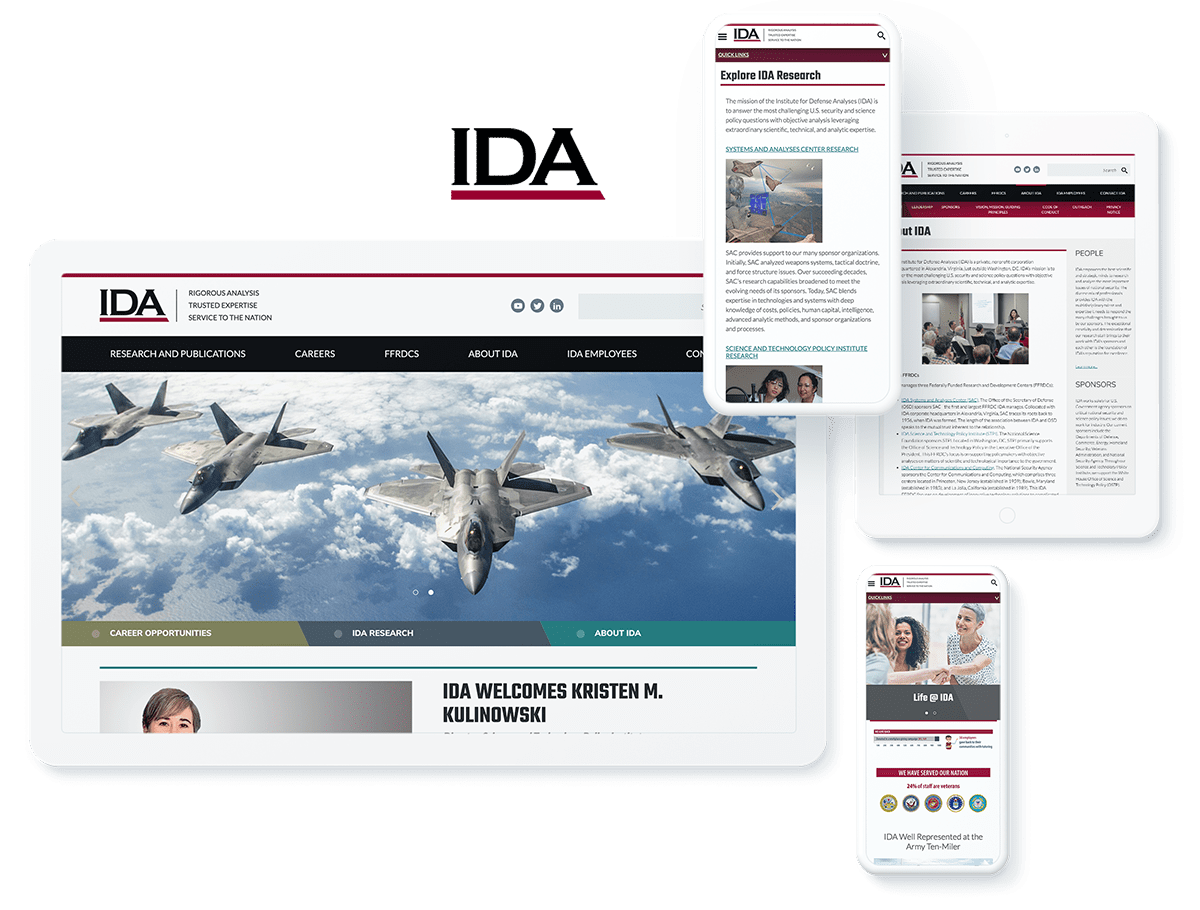 IDA web design and development