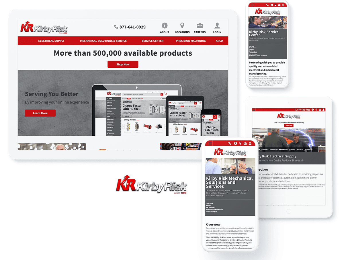 Kirby Risk website design and development