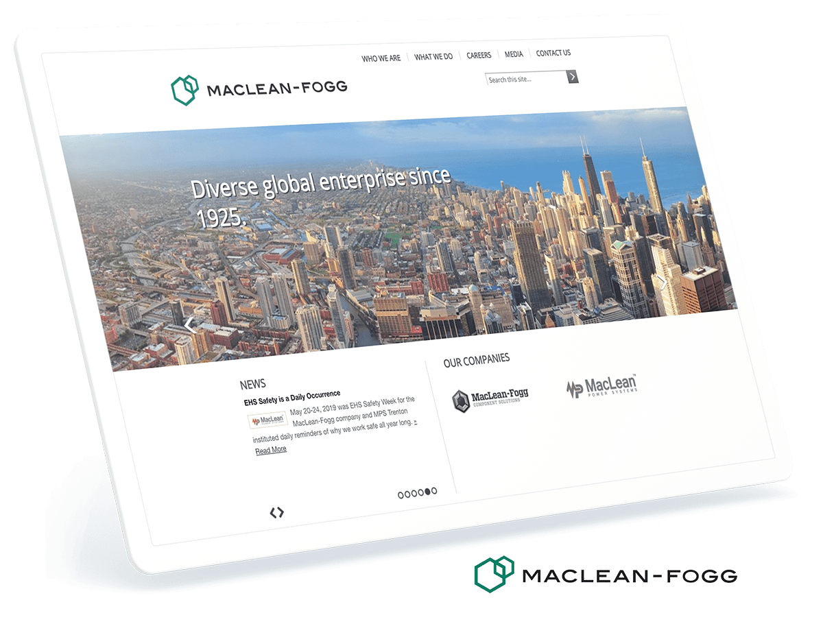 Maclean Fogg website design and development