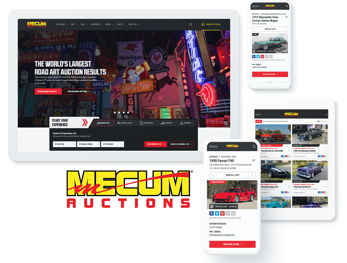 Car Auction Web Development Project on WordPress for Mecum Auctions