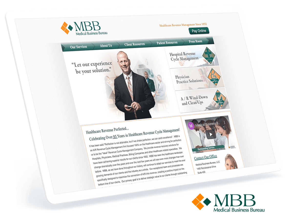 Medical Business Bureau web design and development