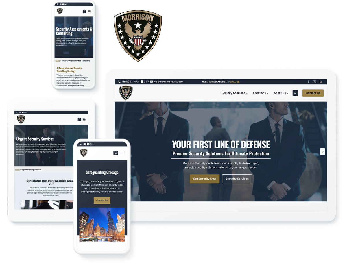 Morrison Security web design and development