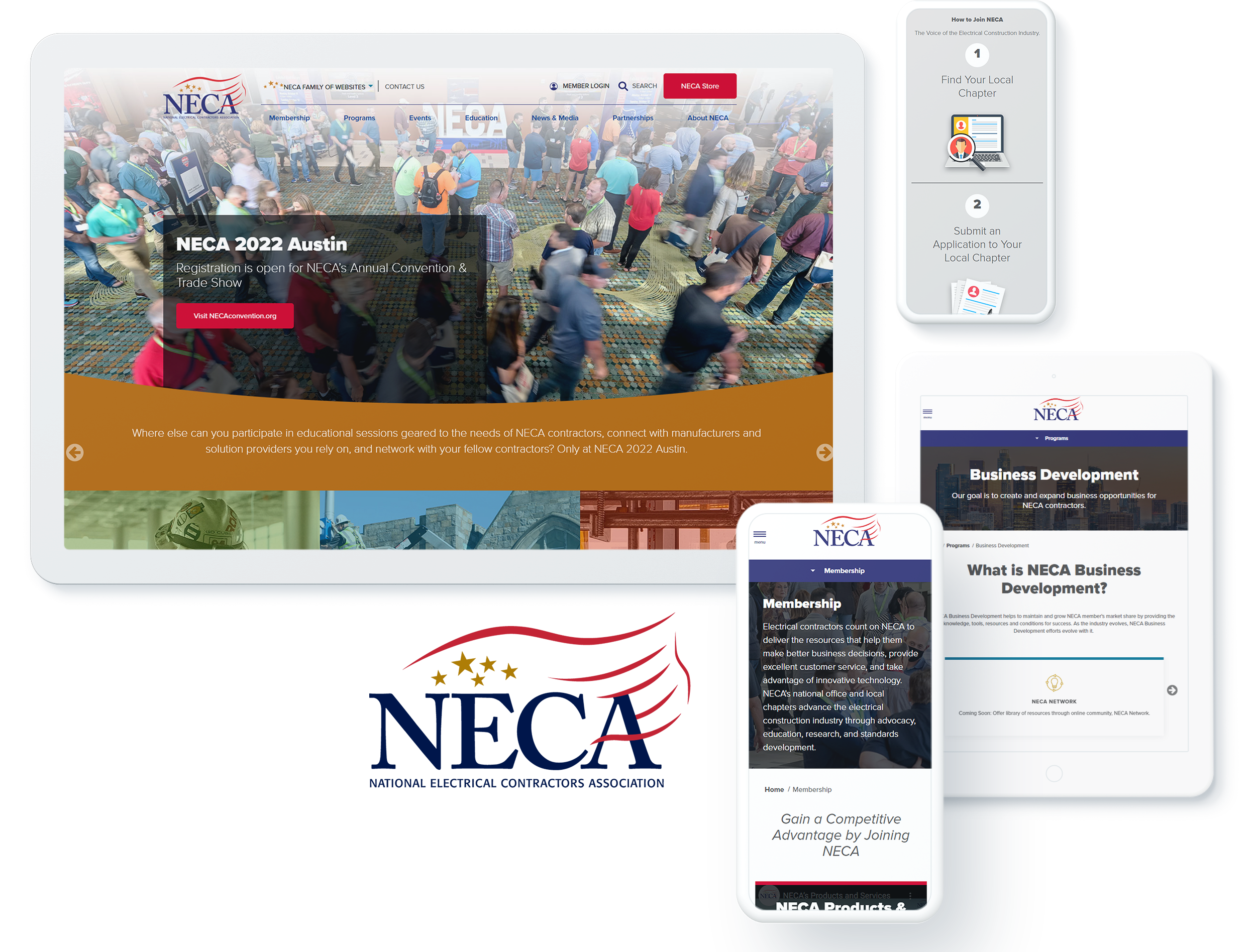 NECA website design and development