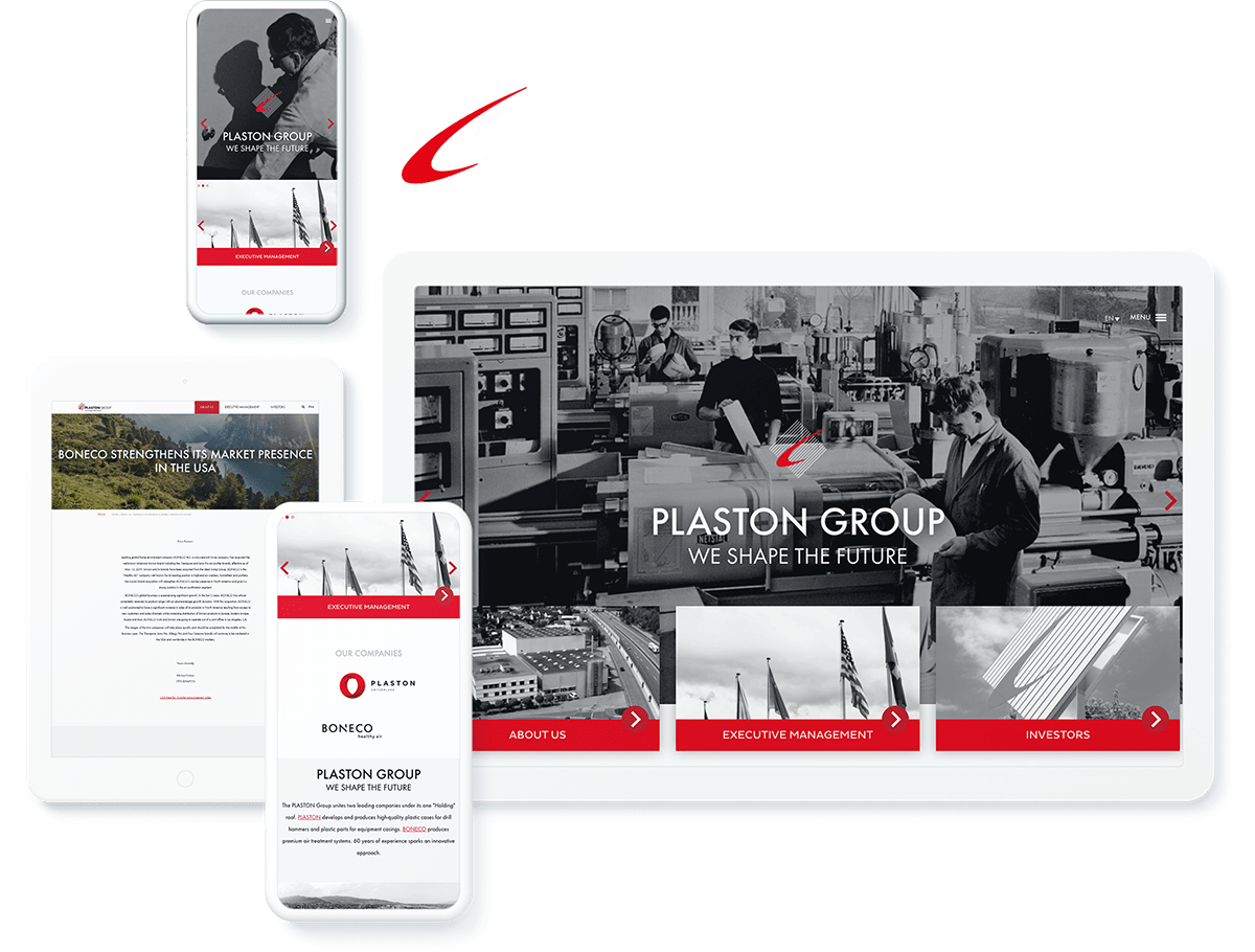 Plaston website design