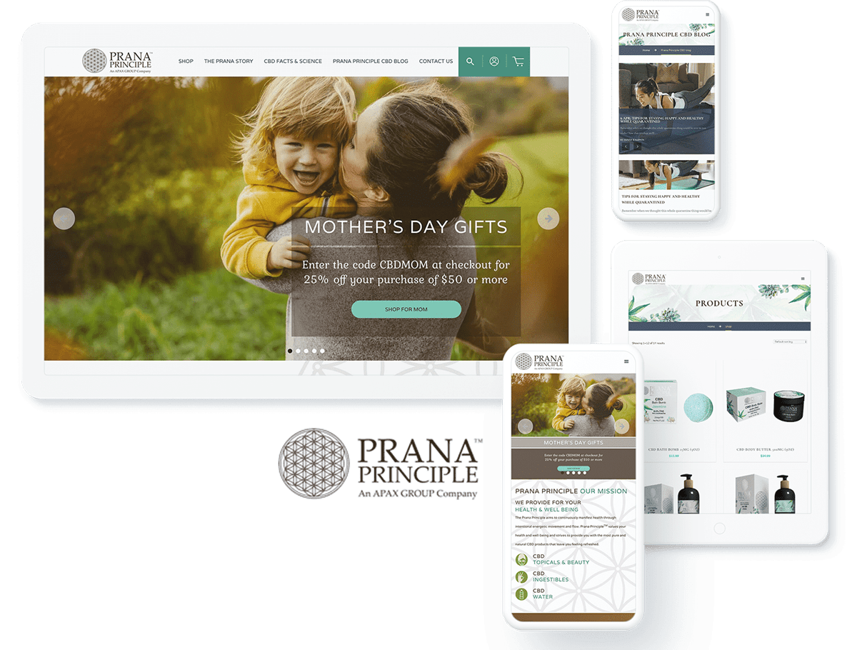 Prana Principle web design