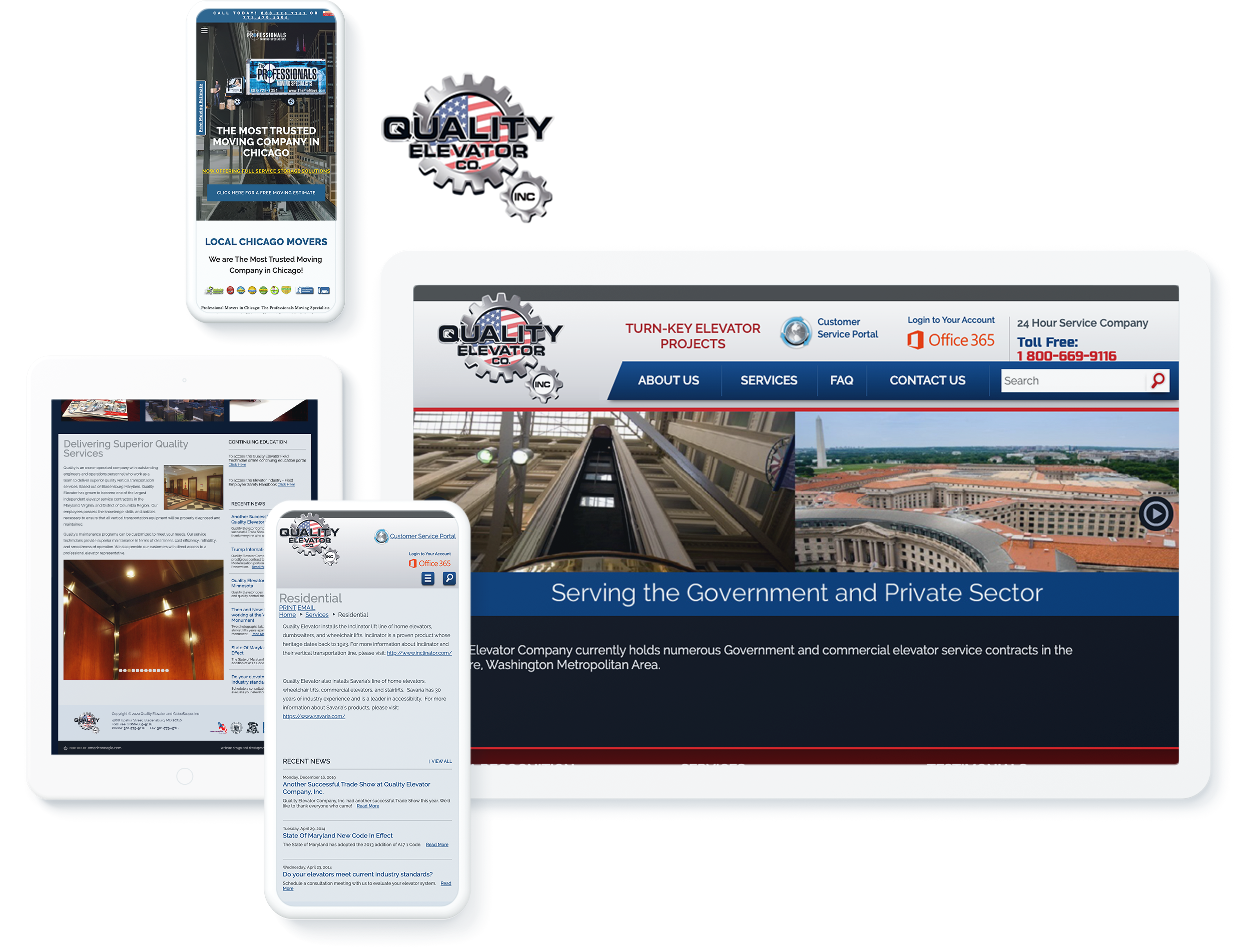 Quality Elevator Co screens