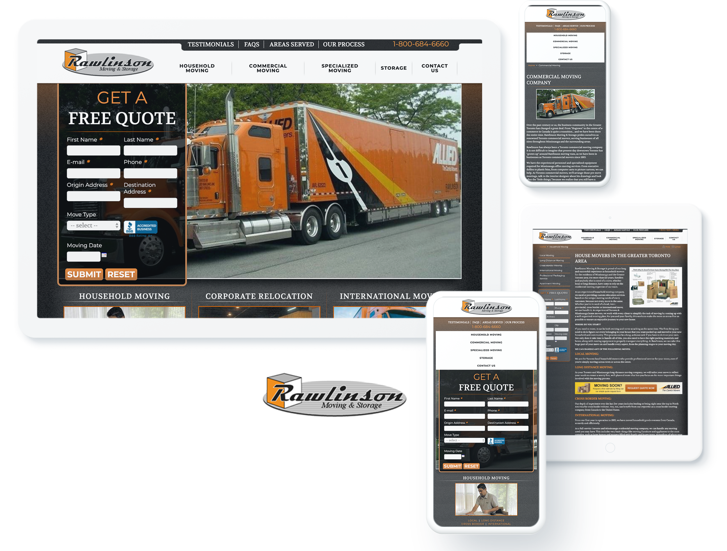 RAWLINSON MOVING AND STORAGE SCREENS