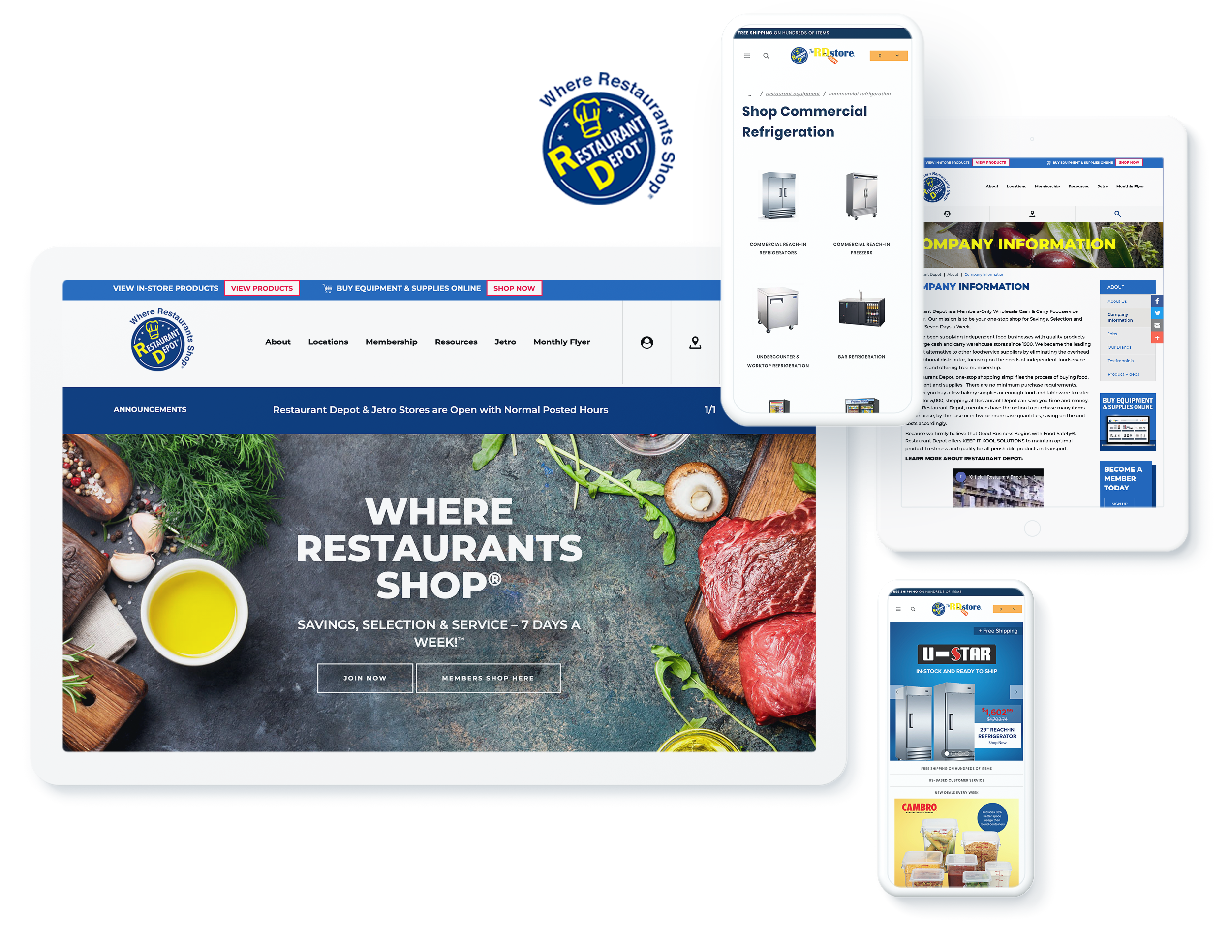 RESTAURANT DEPOT SCREENS