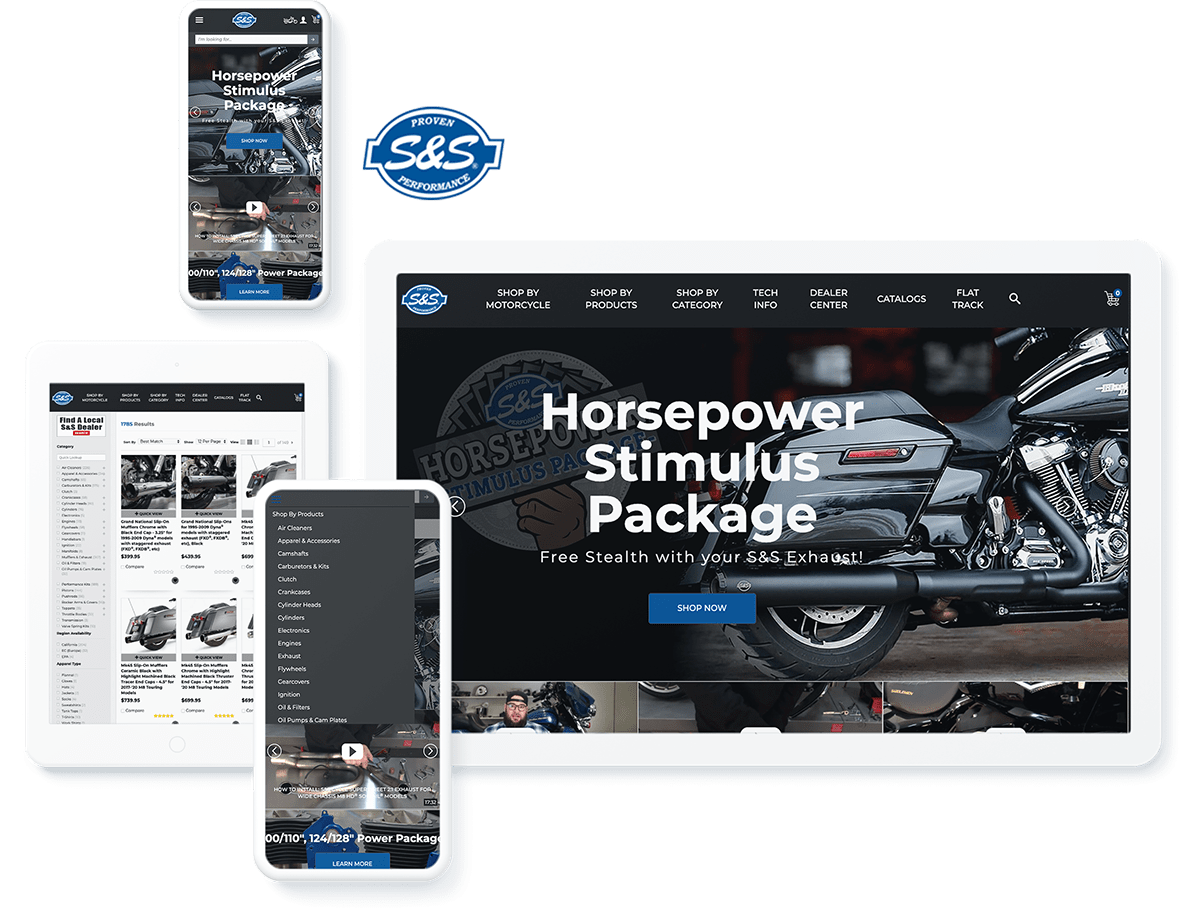 S&S Performance ecommerce web design