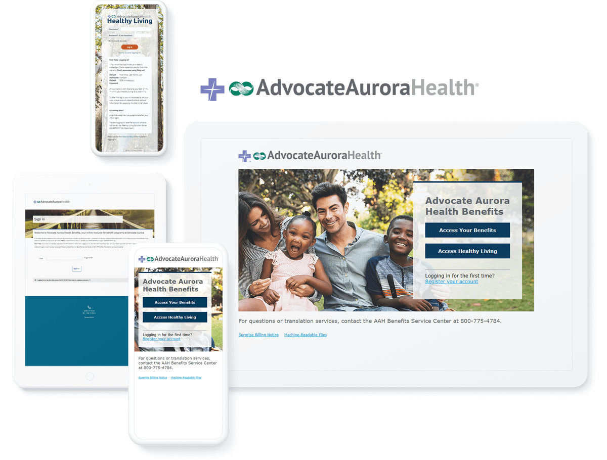 Advocate Aurora Health Sitefinity web design case study
