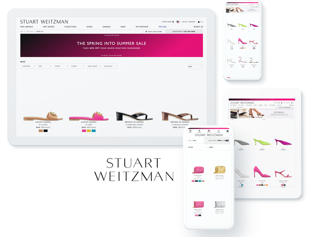 Stuart Weitzman website design and development